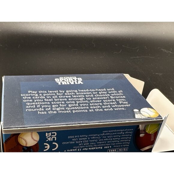 Ultimate Sports Trivia Game 50 Cards Made By Professor Puzzle New Open Box NOB - Picture 8 of 8